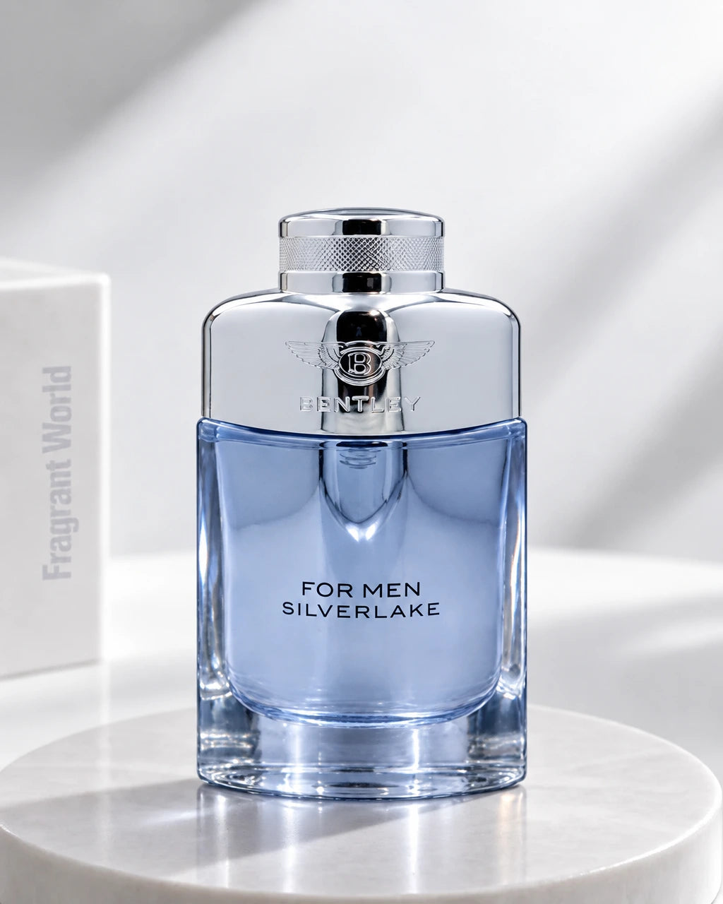 Bentley FOR MEN SILVERLAKE | Recreate @visual reference 1 exactly as it is but my fragrance instead of the one in it, very naturally.