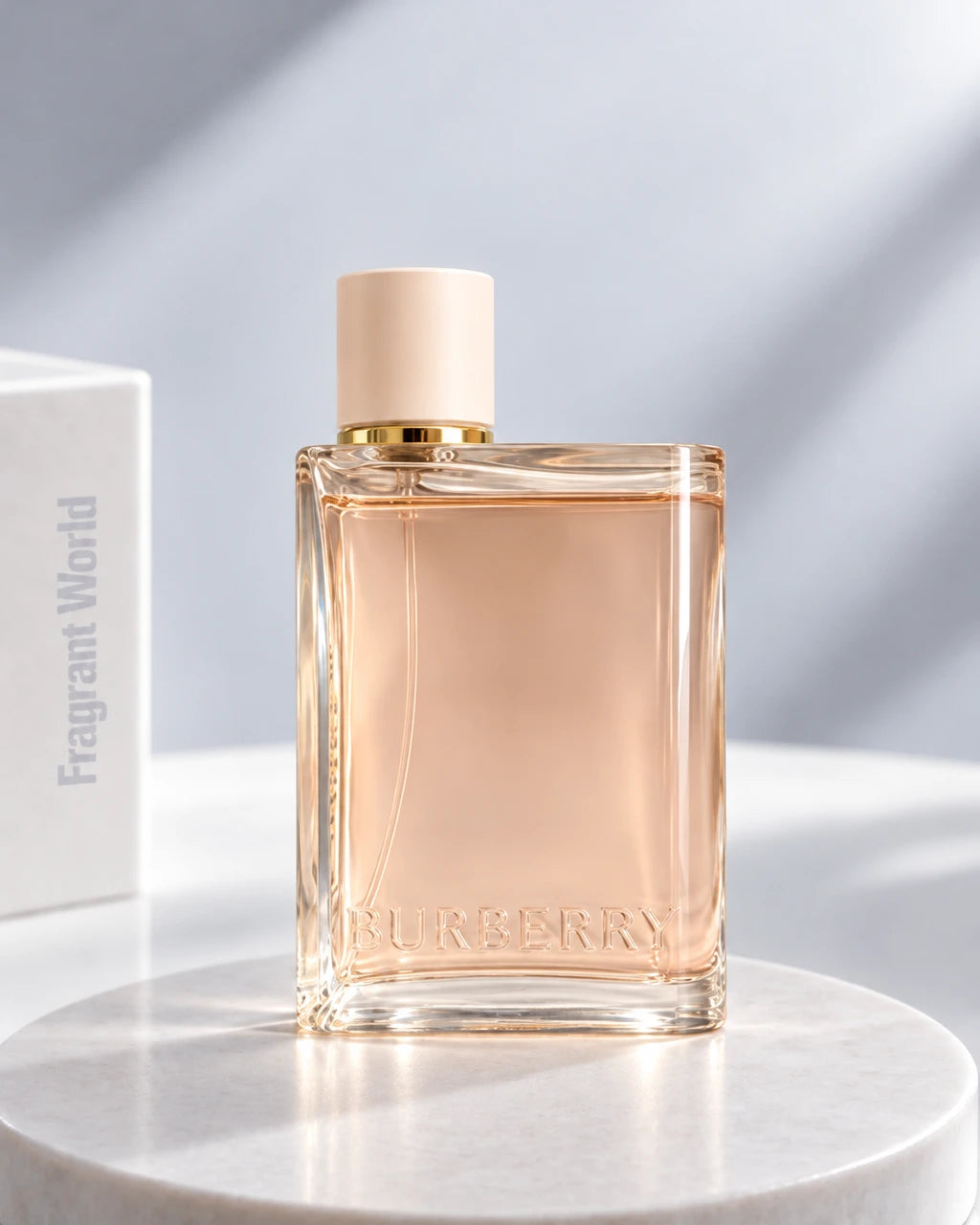 Burberry BURBERRY HER EDP | Recreate @visual reference 1 exactly as it is but my fragrance instead of the one in it, very naturally.