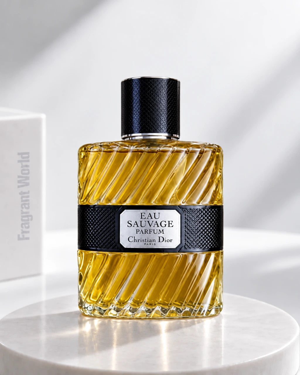 Dior EAU SAUVAGE Parfum | Recreate @visual reference 2 exactly as it is but my fragrance instead of the one in it, very naturally.