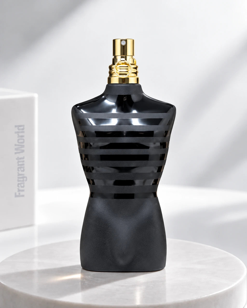 Jean Paul Gaultier LE MALE LE PARFUM | Recreate @visual reference 2 exactly as it is but my fragrance instead of the one in it, very naturally.