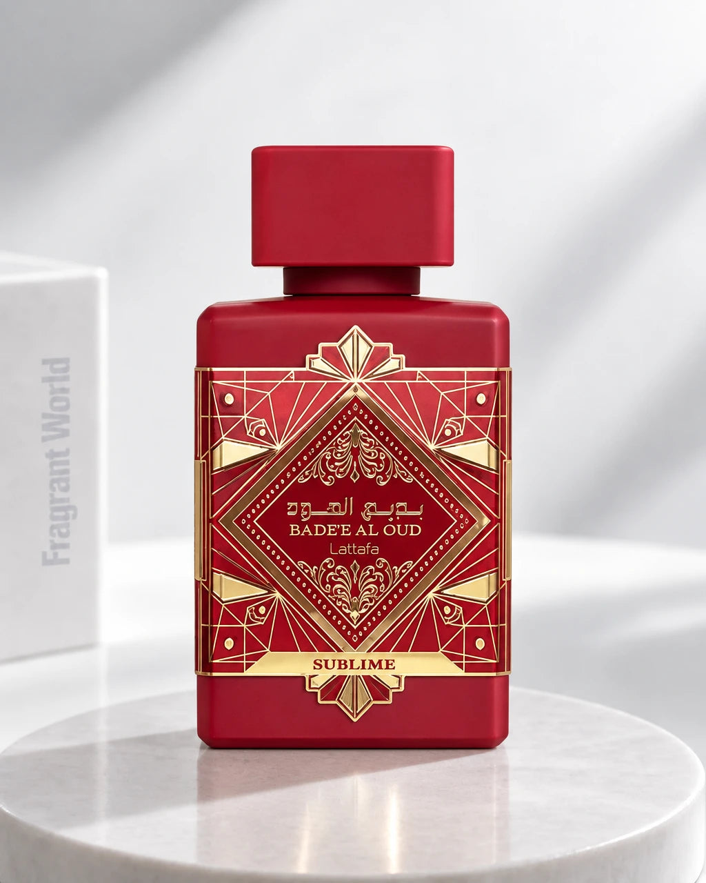 Lattafa Perfumes BADE'E AL OUD SUBLIME | Recreate @visual reference 2 exactly as it is but my fragrance instead of the one in it, very naturally.