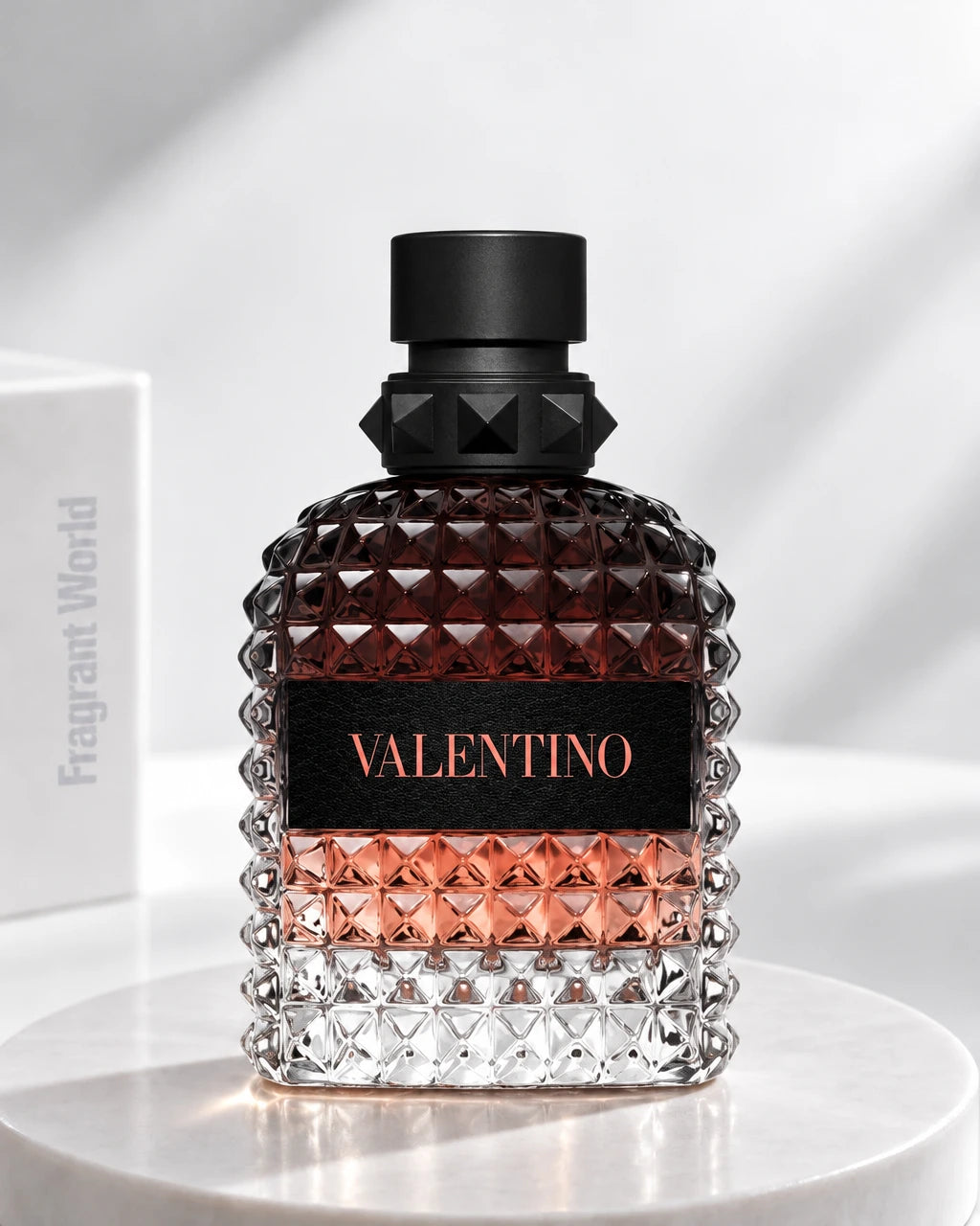 Valentino UOMO BORN IN ROMA CORAL FANTASY | Recreate @visual reference 2 exactly as it is but my fragrance instead of the one in it, very naturally.