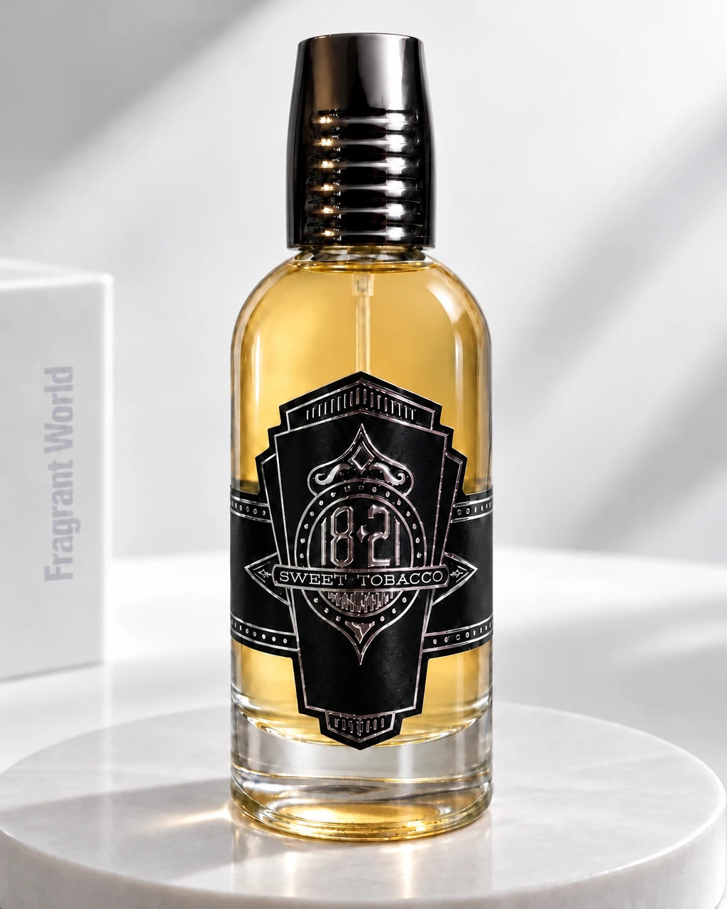 18 21 Man Made SWEET TOBACCO SPIRITS | Recreate @visual reference 1 exactly as it is but my fragrance instead of the one in it, very naturally.