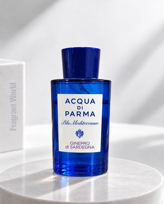 Acqua Di Parma 'Blu Mediterraneo' GINEPRO DI SARDEGNA | Recreate @visual reference 1 exactly as it is but my fragrance instead of the one in it, very naturally.