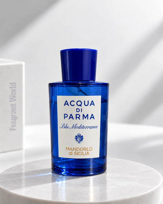 Acqua Di Parma 'Blu Mediterraneo' MANDORLO DI SICILIA | Recreate @visual reference 1 exactly as it is but my fragrance instead of the one in it, very naturally.