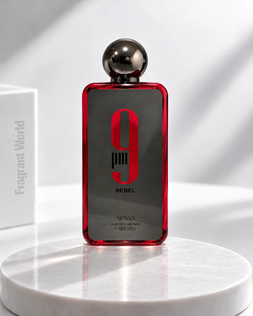 Afnan 9PM REBEL | Recreate @visual reference 1 exactly as it is but my fragrance instead of the one in it, very naturally.