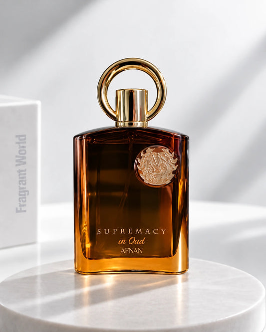 Afnan SUPREMACY IN OUD | Recreate @visual reference 1 exactly as it is but my fragrance instead of the one in it, very naturally.