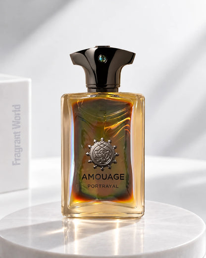 Amouage PORTRAYAL MAN | Recreate @visual reference 2 exactly as it is but my with my fragrance botlle instead of the one in it, very naturally.