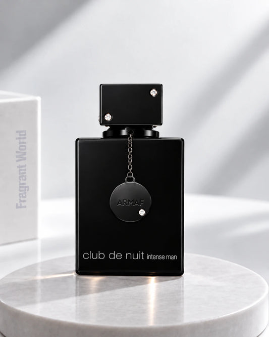 Armaf CLUB DE NUIT INTENSE MAN Parfum | Recreate @visual reference 1 exactly as it is but my fragrance instead of the one in it, very naturally.