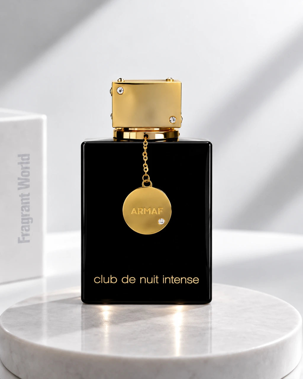 Armaf CLUB DE NUIT INTENSE for Women | Recreate @visual reference 1 exactly as it is but my fragrance instead of the one in it, very naturally.