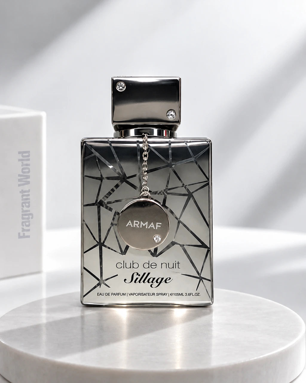 Armaf CLUB DE NUIT SILLAGE | Recreate @visual reference 1 exactly as it is but my fragrance instead of the one in it, very naturally.