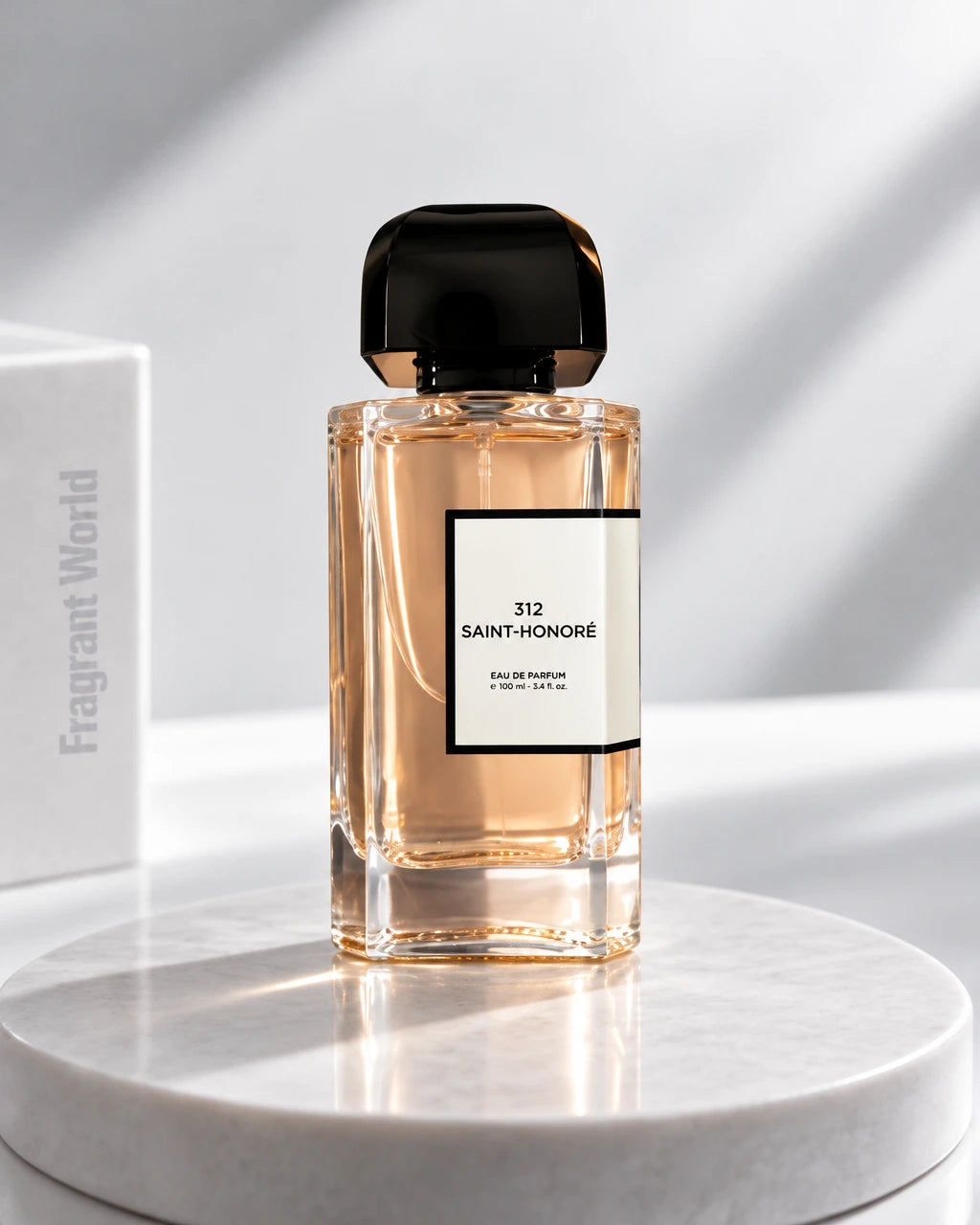 BDK Parfums 312 SAINT-HONORÉ | Recreate @visual reference 1 exactly as it is but my fragrance instead of the one in it, very naturally.