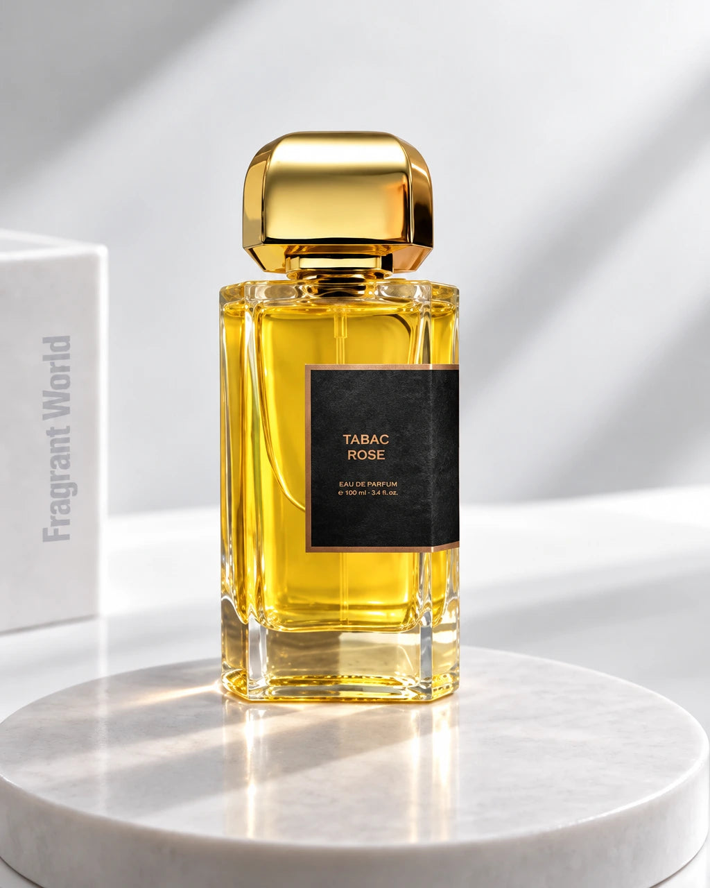 BDK Parfums TABAC ROSE | Recreate @visual reference 1 exactly as it is but my fragrance instead of the one in it, very naturally.