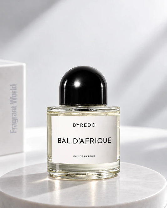 Byredo BAL D'AFRIQUE EDP | Recreate @visual reference 1 exactly as it is but my fragrance instead of the one in it, very naturally.