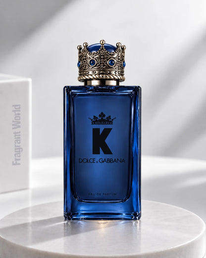 D&G K Eau De Parfum | Recreate @visual reference 1 exactly as it is but my fragrance instead of the one in it, very naturally.