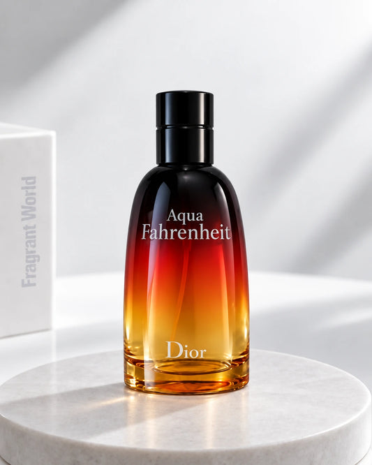 Dior AQUA FAHRENHEIT | Recreate @visual reference 2 exactly as it is but my with my fragrance botlle instead of the one in it, very naturally.
