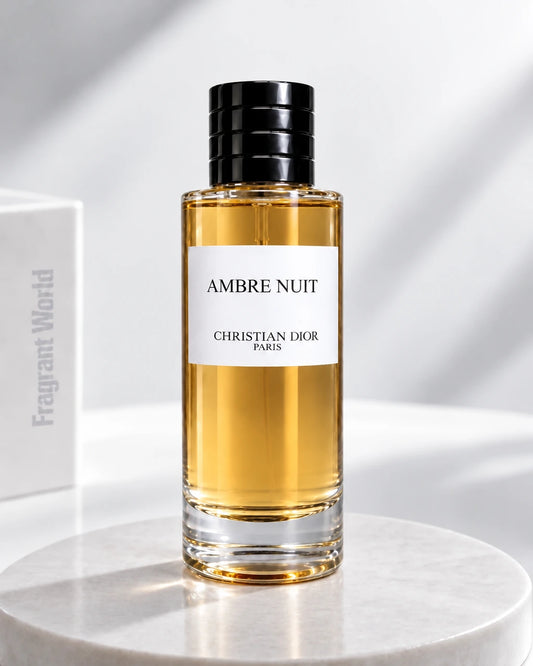 Dior 'Maison Christian Dior' AMBRE NUIT | Recreate @visual reference 2 exactly as it is but my with my fragrance botlle instead of the one in it, very naturally.