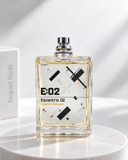 Escentric Molecules ESCENTRIC 02 | Recreate @visual reference 2 exactly as it is but my fragrance instead of the one in it, very naturally.
