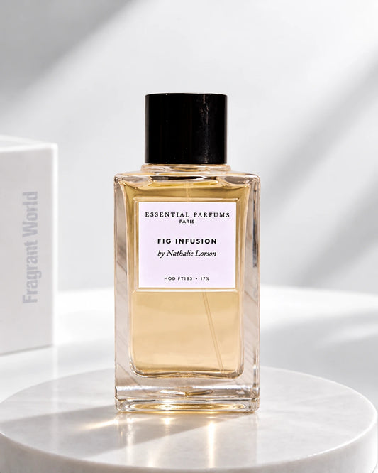 Essential Parfums FIG INFUSION | Recreate @visual reference 2 exactly as it is but my fragrance instead of the one in it, very naturally.