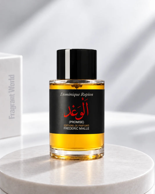 Frederic Malle PROMISE | Recreate @visual reference 2 exactly as it is but my with my fragrance botlle instead of the one in it, very naturally.