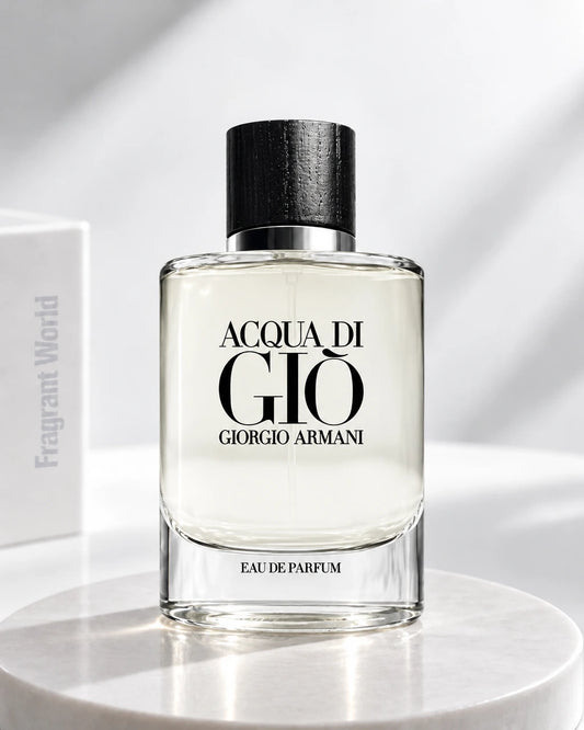 Giorgio Armani ACQUA DI GIO EDP | Recreate @visual reference 2 exactly as it is but my fragrance instead of the one in it, very naturally.
