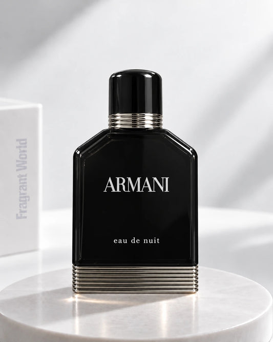 Giorgio Armani ARMANI EAU DE NUIT | Recreate @visual reference 2 exactly as it is but my fragrance instead of the one in it, very naturally.