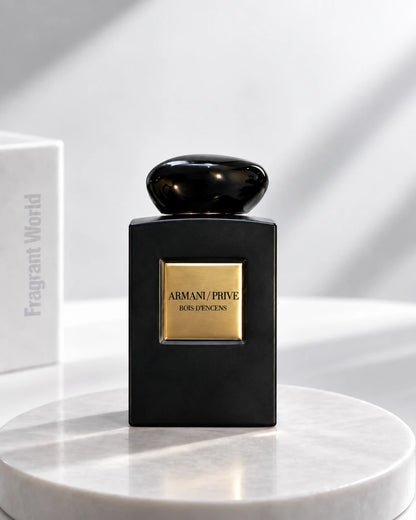 Giorgio Armani 'Prive' BOIS D'ENCENS | Recreate @visual reference 2 exactly as it is but my fragrance instead of the one in it, very naturally.