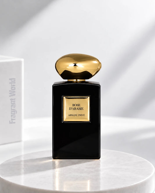Giorgio Armani 'Prive' ROSE D'ARABIE | Recreate @visual reference 2 exactly as it is but my fragrance instead of the one in it, very naturally.