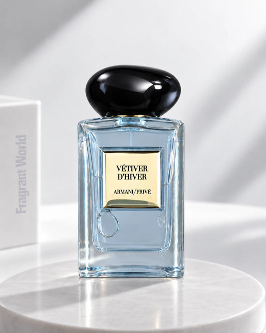 Giorgio Armani 'Prive' VETIVER D'HIVER | Recreate @visual reference 2 exactly as it is but my fragrance instead of the one in it, very naturally.