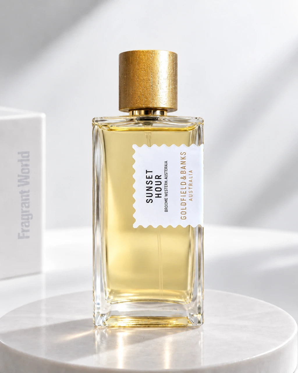 Goldfield & Banks SUNSET HOUR | Recreate @visual reference 2 exactly as it is but my fragrance instead of the one in it, very naturally.