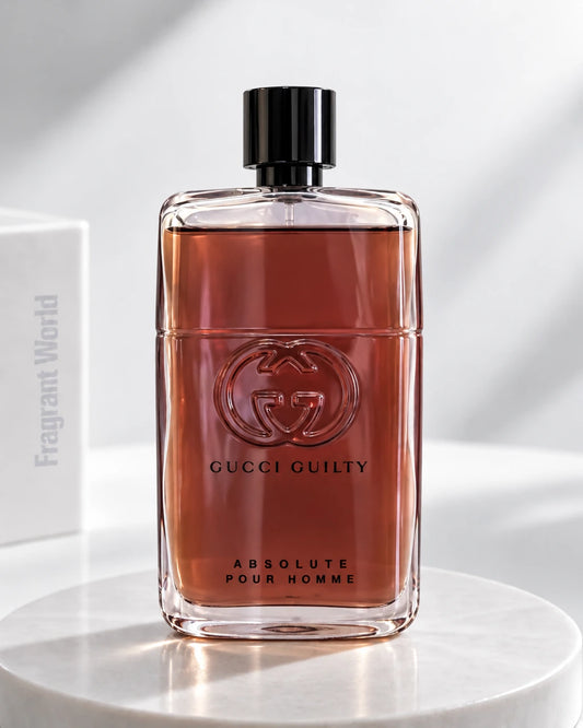 Gucci GUILTY ABSOLUTE | Recreate @visual reference 2 exactly as it is but my fragrance instead of the one in it, very naturally.