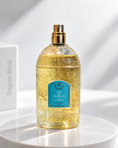 Guerlain  EAU DE GUERLAIN Eau de Toilette | Recreate @visual reference 2 exactly as it is but my fragrance instead of the one in it, very naturally.