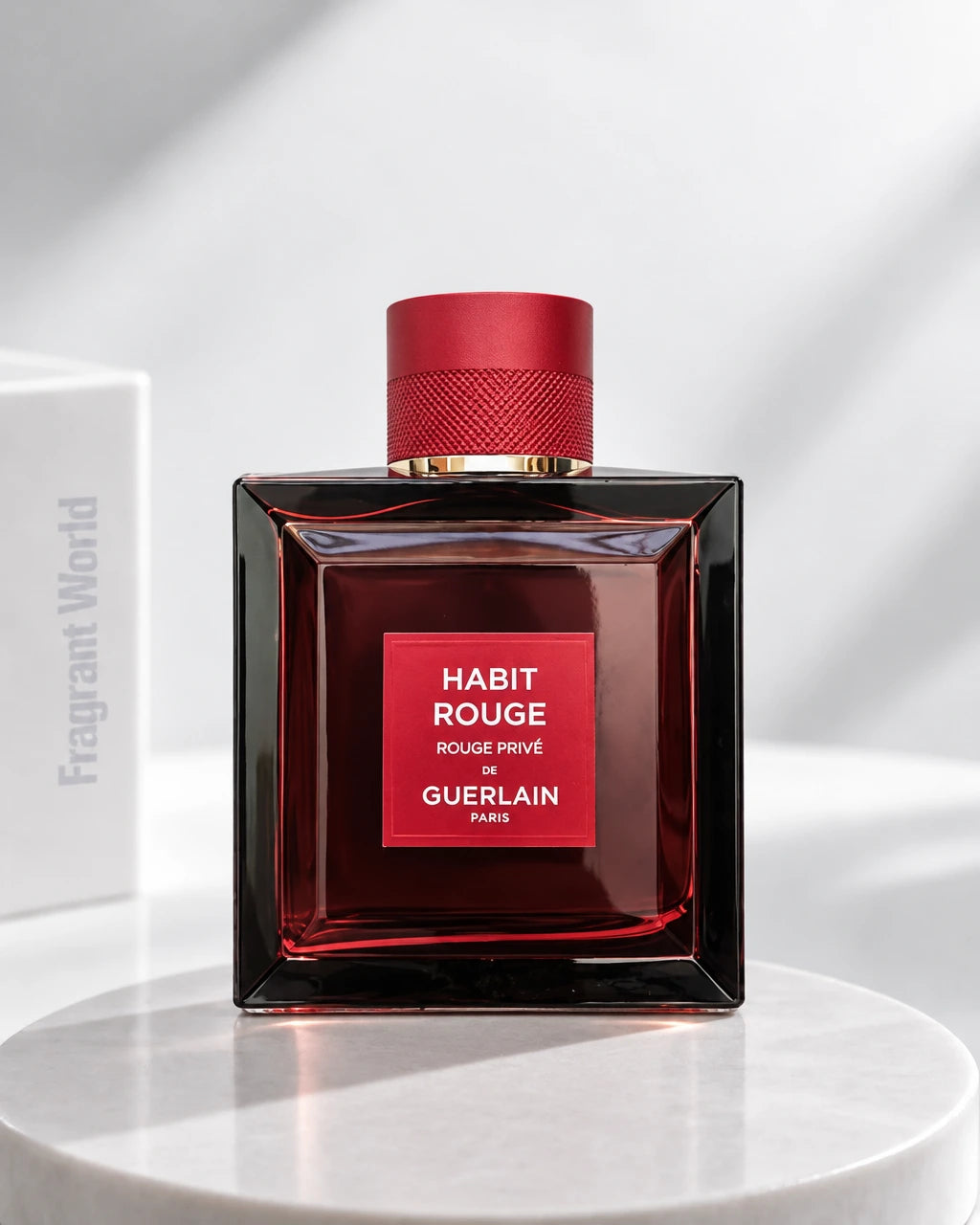 Guerlain HABIT ROUGE  ROUGE PRIVÉ | Recreate @visual reference 2 exactly as it is but my fragrance instead of the one in it, very naturally.