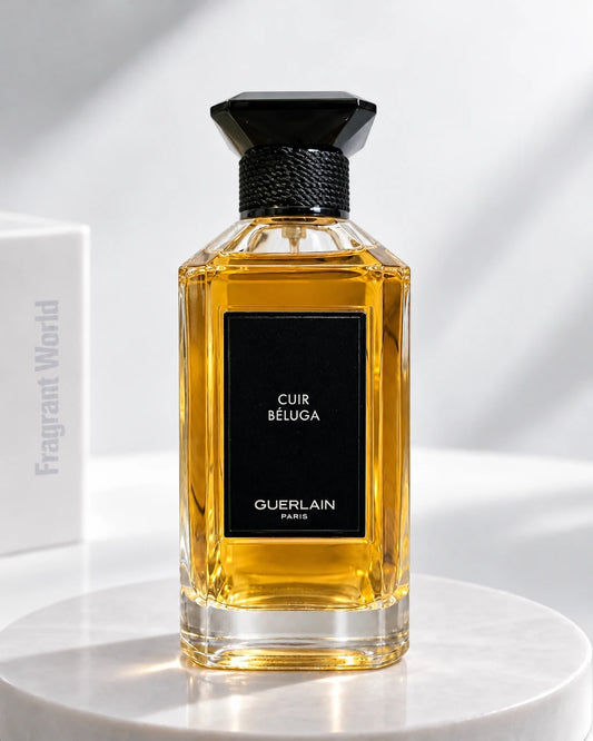 Guerlain 'L'Art et la Matière' CUIR BÉLUGA | Recreate @visual reference 2 exactly as it is but my fragrance instead of the one in it, very naturally.