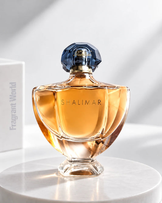 Guerlain SHALIMAR EDP | Recreate @visual reference 2 exactly as it is but my fragrance instead of the one in it, very naturally.