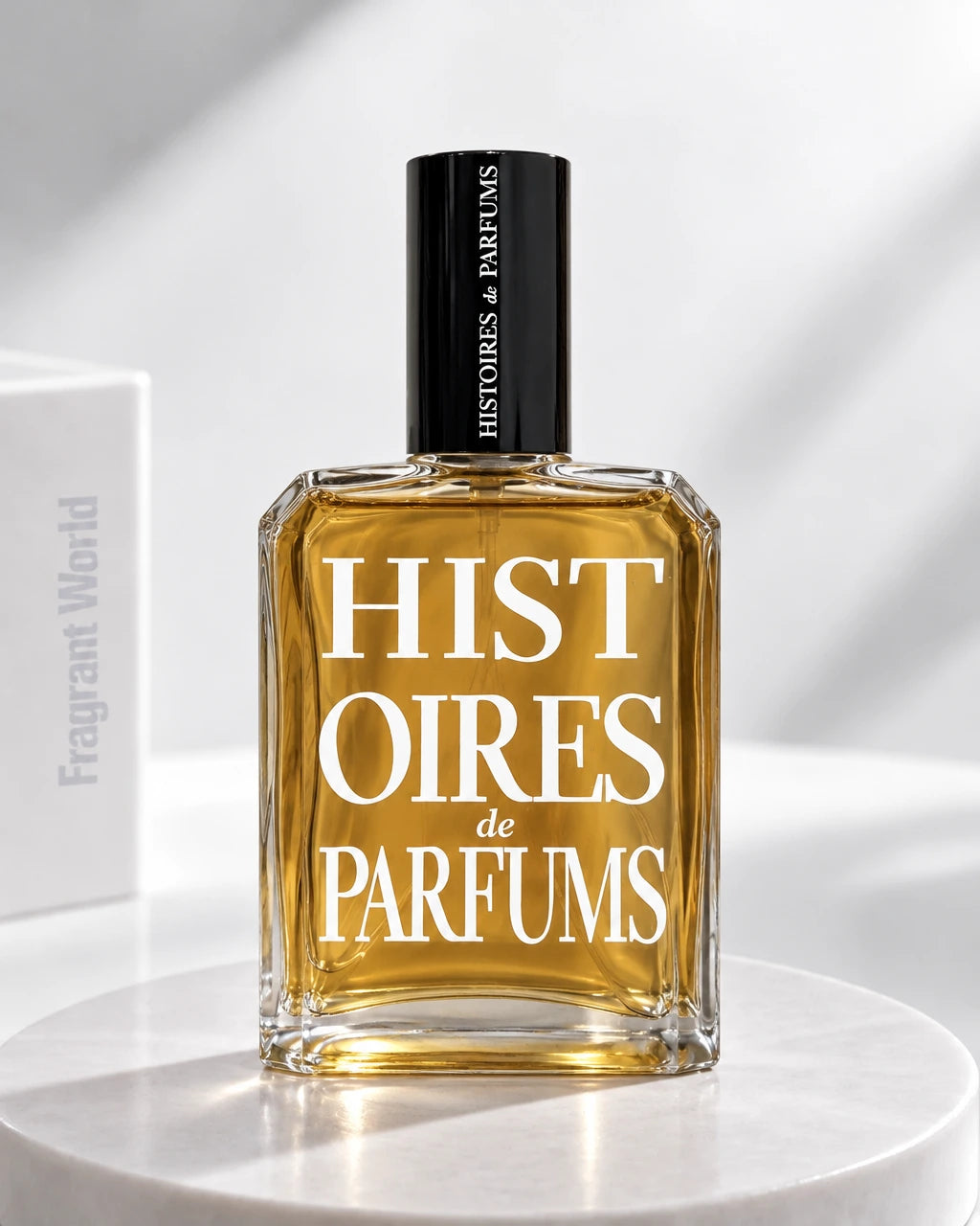 Histoires de Parfums AMBRE 114 | Recreate @visual reference 2 exactly as it is but my fragrance instead of the one in it, very naturally.