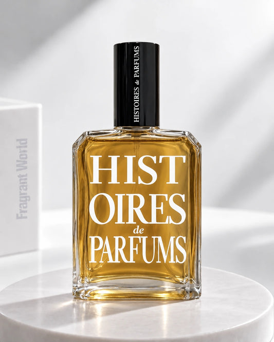 Histoires de Parfums AMBRE 114 | Recreate @visual reference 2 exactly as it is but my fragrance instead of the one in it, very naturally.