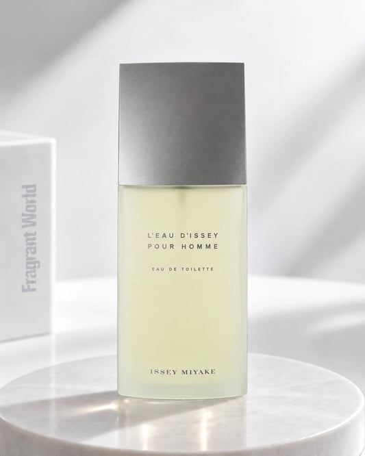 Issey Miyake L'EAU D'ISSEY POUR HOMME Eau de Toilette | Recreate @visual reference 2 exactly as it is but my fragrance instead of the one in it, very naturally.