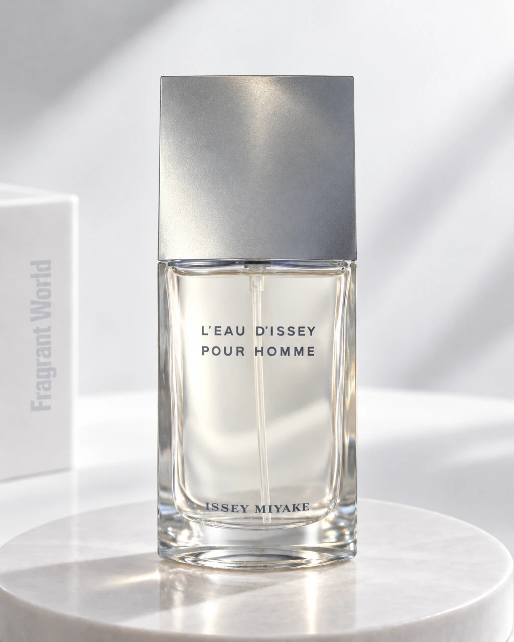 Issey Miyake L'EAU D'ISSEY POUR HOMME FRAICHE | Recreate @visual reference 2 exactly as it is but my fragrance instead of the one in it, very naturally.