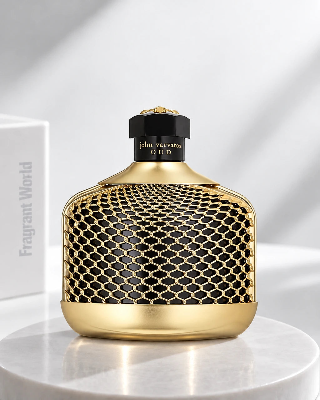 John Varvatos Oud | Recreate @visual reference 2 exactly as it is but my fragrance instead of the one in it, very naturally.