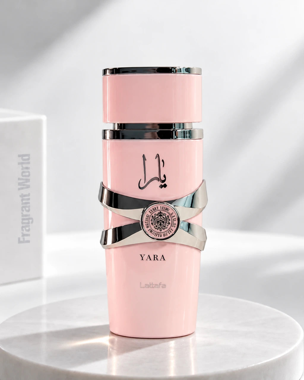 Lattafa Perfumes YARA | Recreate @visual reference 2 exactly as it is but my fragrance instead of the one in it, very naturally.
