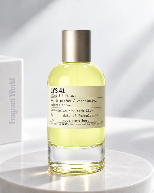 Le Labo LYS 41 | Recreate @visual reference 2 exactly as it is but my fragrance instead of the one in it, very naturally.