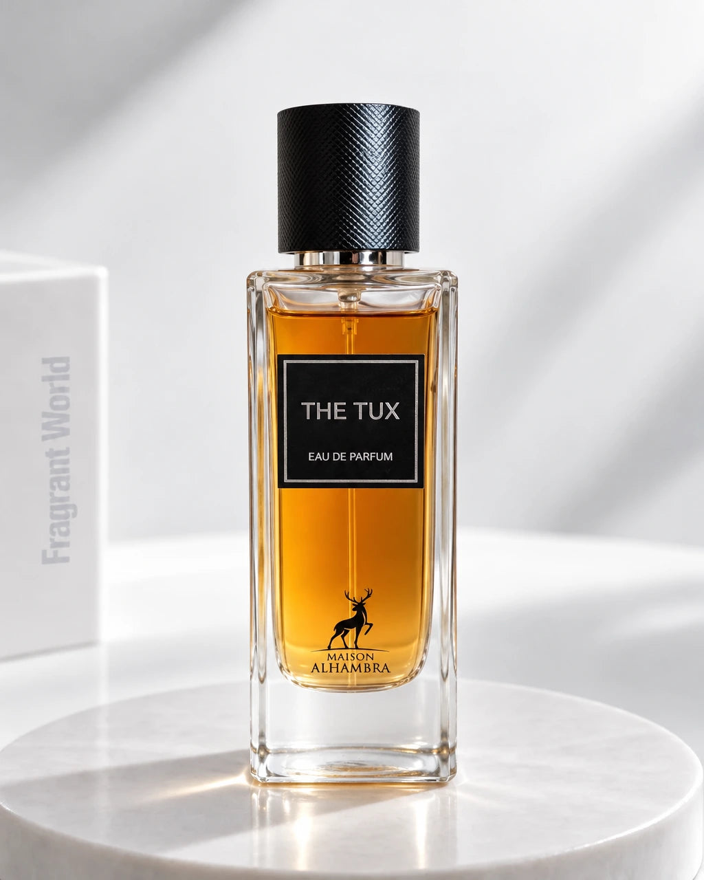 Maison Alhambra THE TUX | Recreate @visual reference 2 exactly as it is but my fragrance instead of the one in it, very naturally.