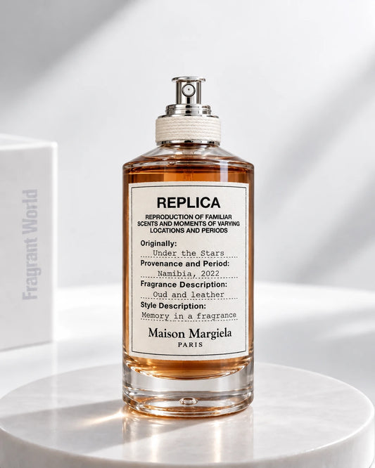 Maison Margiela 'Replica' UNDER THE STARS | Recreate @visual reference 2 exactly as it is but my fragrance instead of the one in it, very naturally.