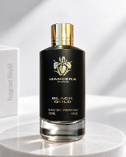 Mancera BLACK GOLD | Recreate @visual reference 2 exactly as it is but my fragrance instead of the one in it, very naturally.