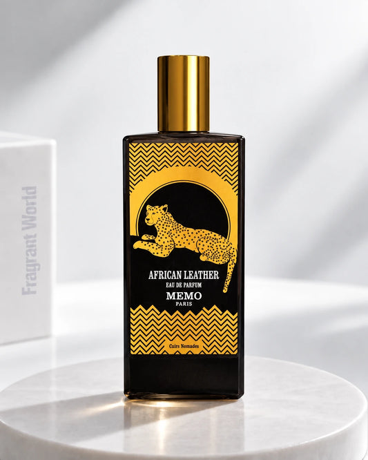 Memo Paris AFRICAN LEATHER | Recreate @visual reference 2 exactly as it is but my fragrance instead of the one in it, very naturally.