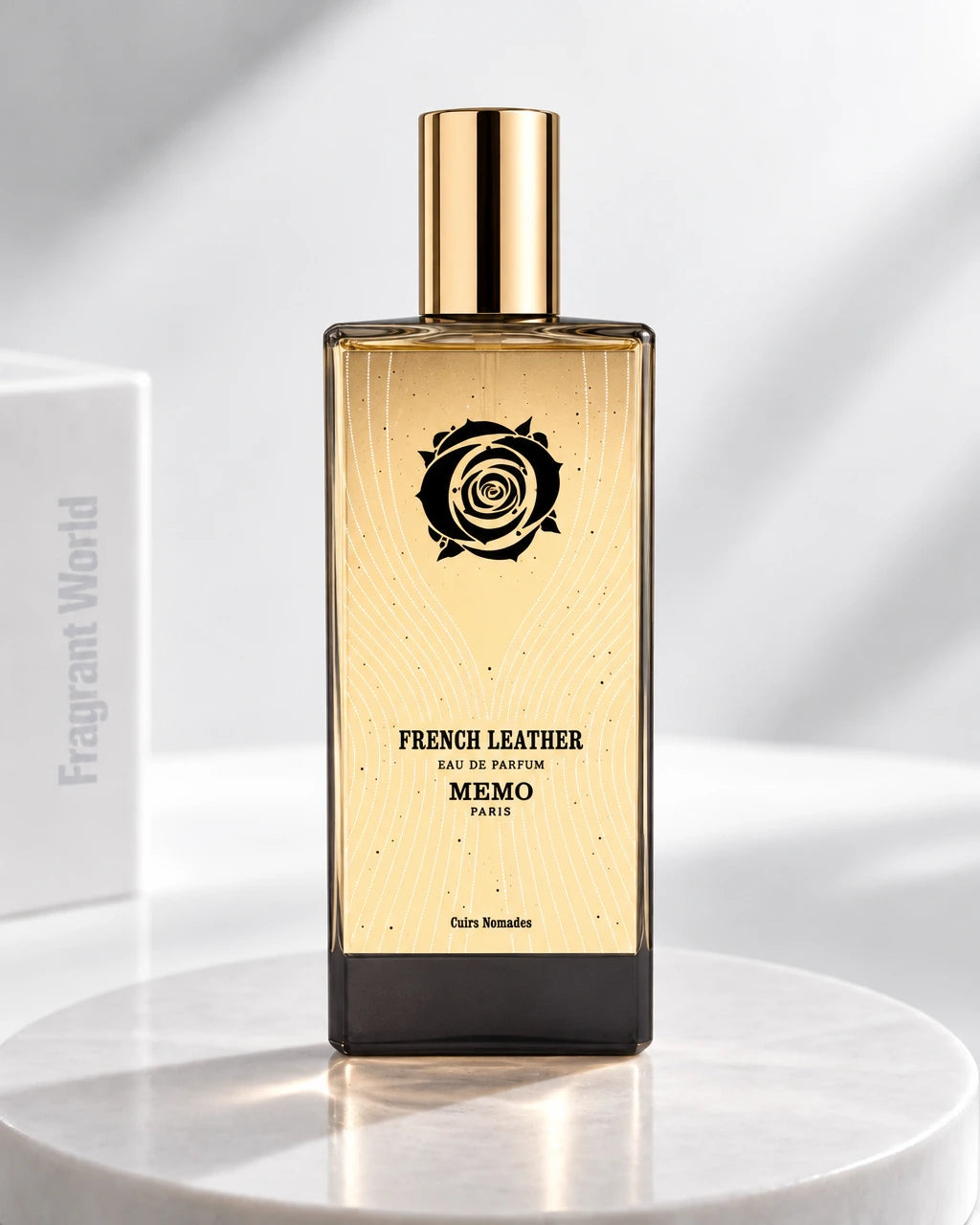 Memo Paris FRENCH LEATHER | Recreate @visual reference 2 exactly as it is but my fragrance instead of the one in it, very naturally.