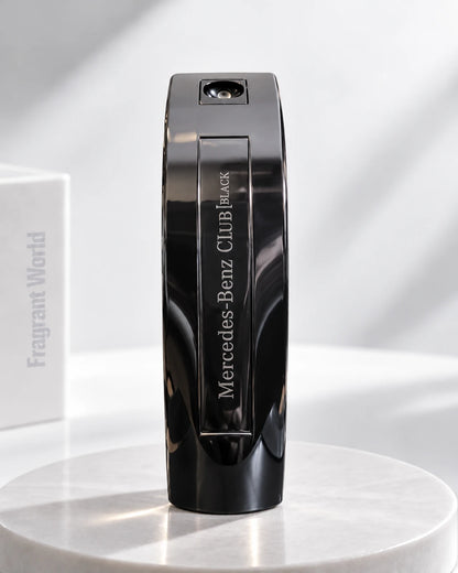 Mercedes-Benz CLUB BLACK | Recreate @visual reference 2 exactly as it is but my fragrance instead of the one in it, very naturally.