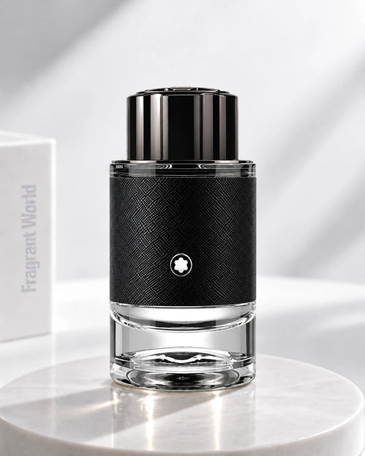 Montblanc EXPLORER | Recreate @visual reference 2 exactly as it is but my fragrance instead of the one in it, very naturally.