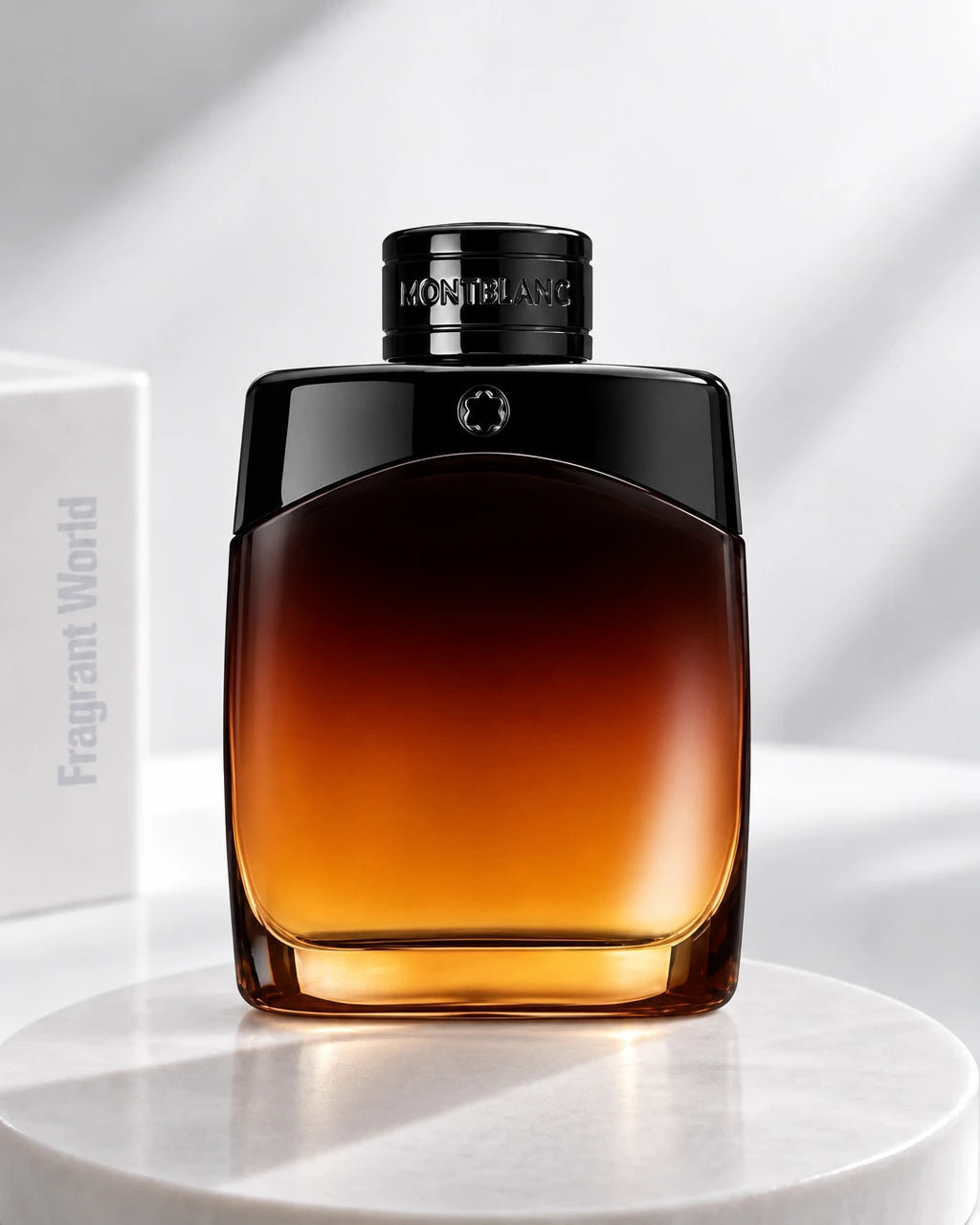 Montblanc LEGEND NIGHT | Recreate @visual reference 2 exactly as it is but my fragrance instead of the one in it, very naturally.